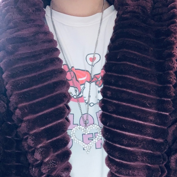 🐱Beautiful vintage REFURBISHED heart shape necklace - Picture 4 of 4